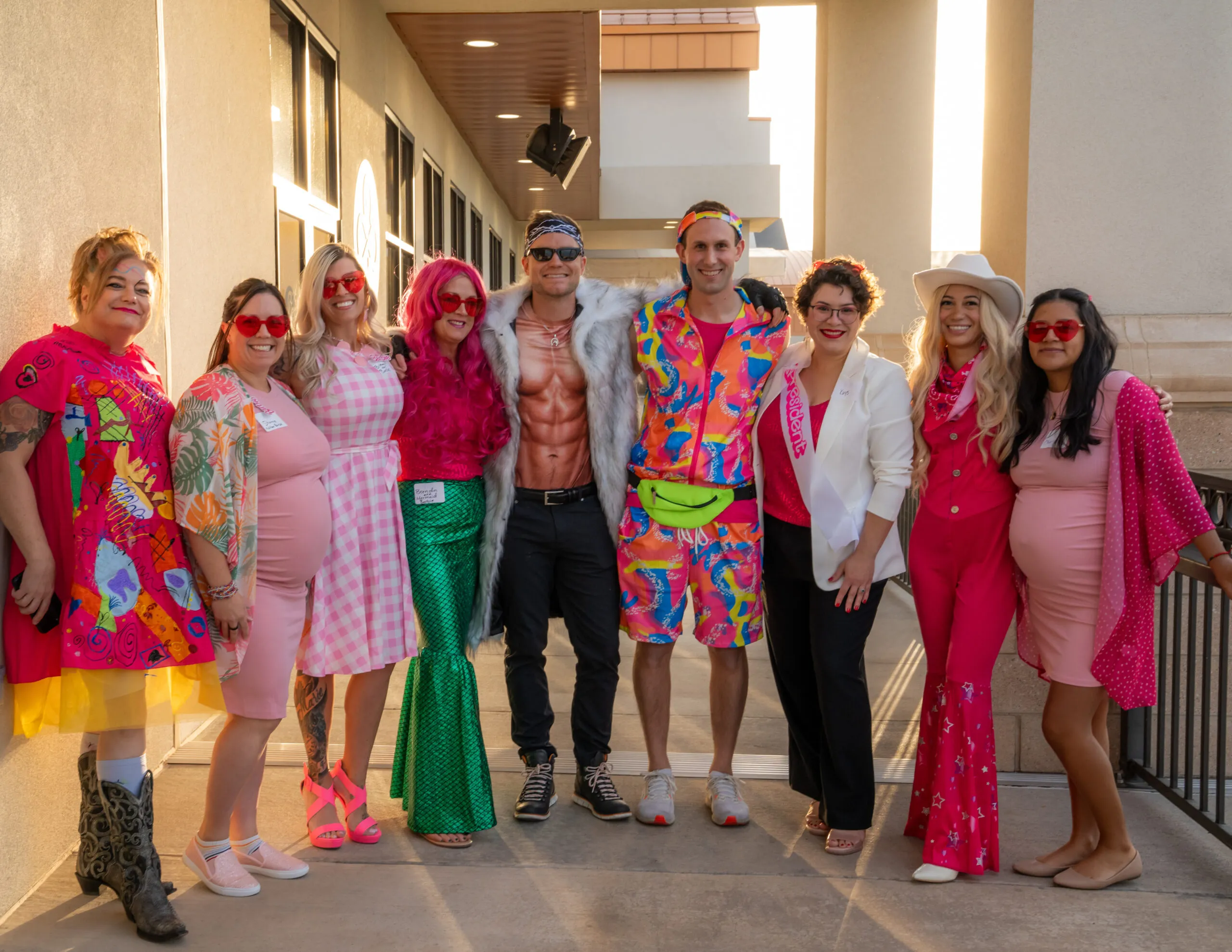 Colorful costumes and big smiles at a Stanbrick get-together